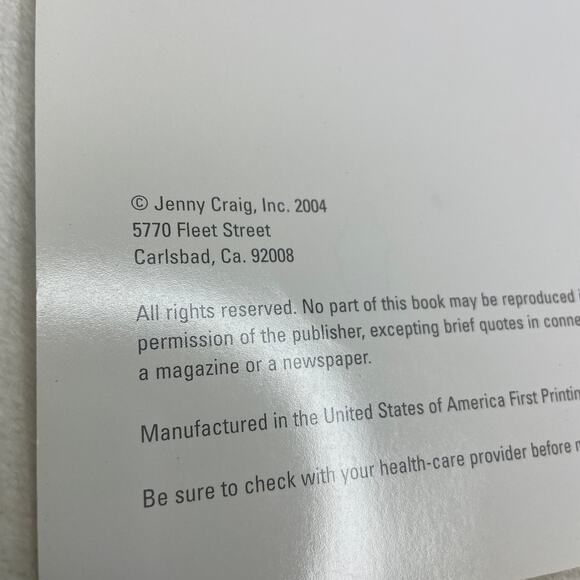 Jenny Craig 30 Meal in 30 Minutes Cookbook Low Calorie Low Fat Diet Book - Picture 5 of 6